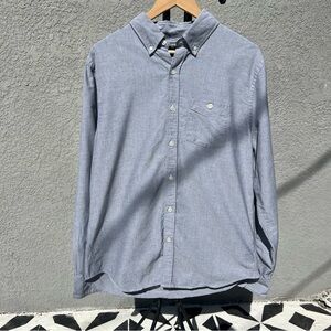 Todd Snyder Slim Favorite Oxford Gray Men's Shirt Large 100% Cotton
